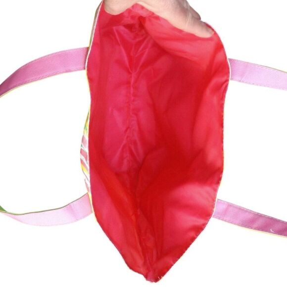 LILLY PULITZER/ESTEE LAUDER Tote, 16x14x4, Pink, green, yellow, No closures - Picture 3 of 10